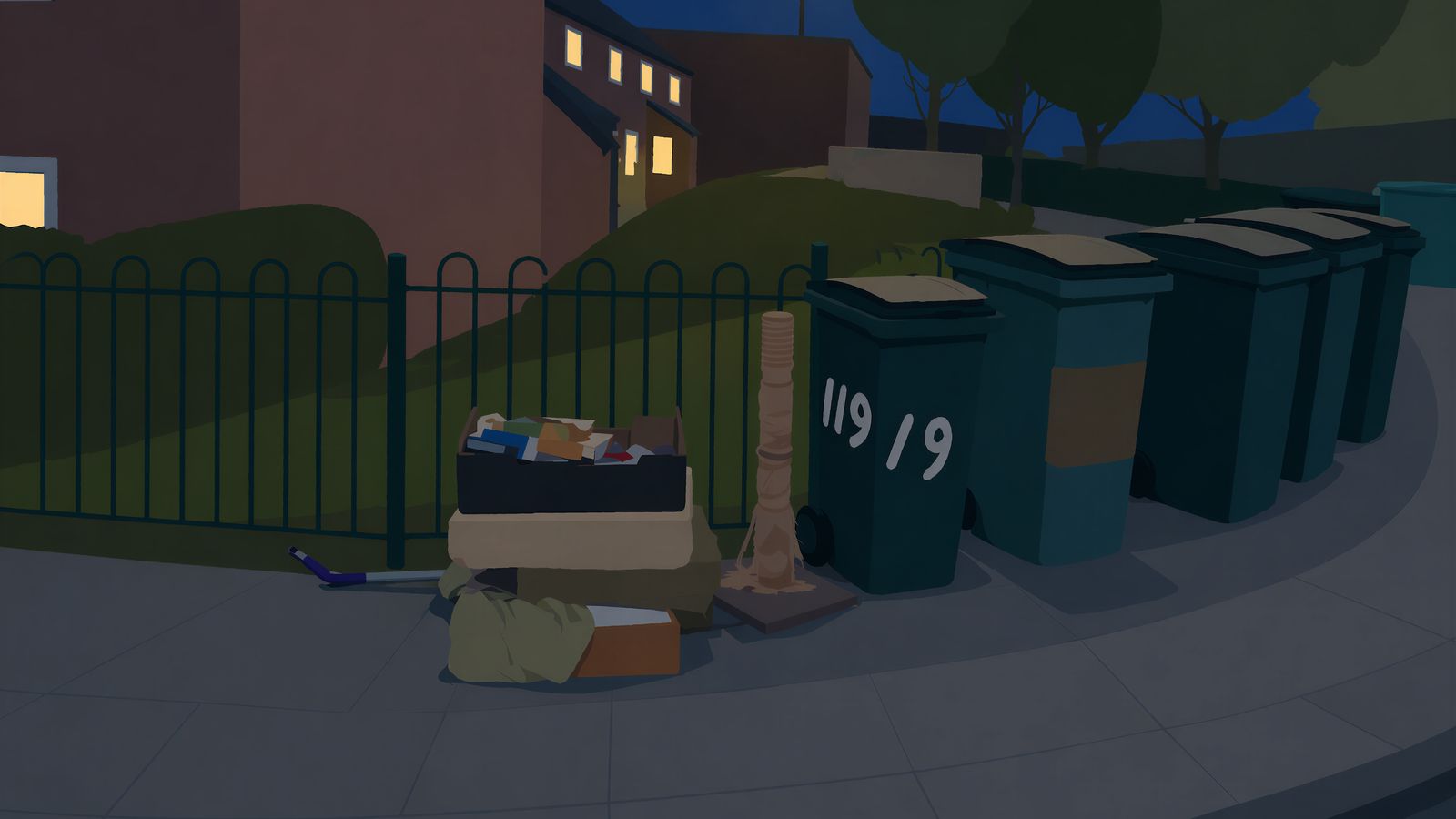 Coventry at bin night, no one collected