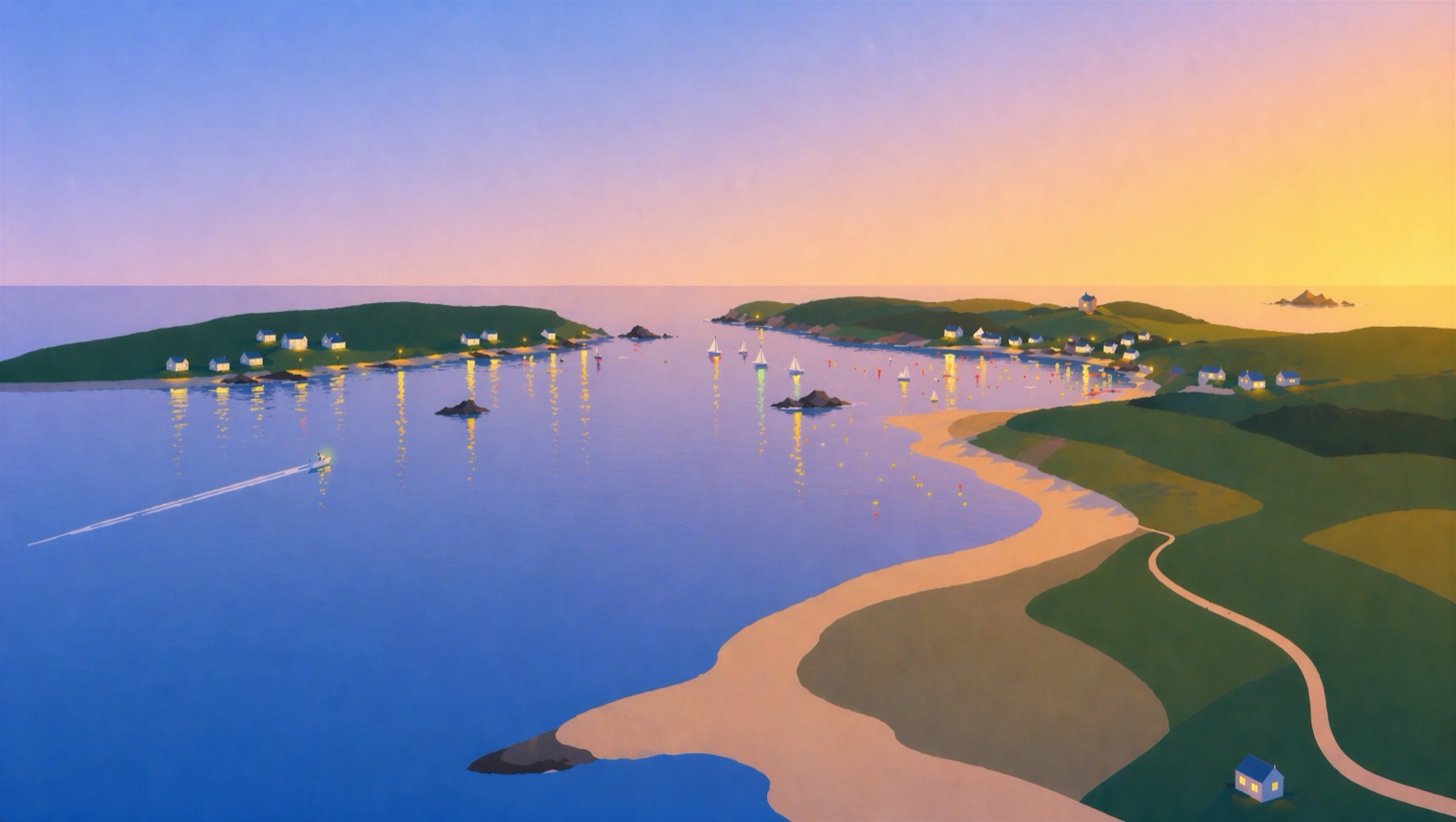 Tresco Channel — sunrise